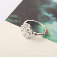 Xuping Luxus Blumen Ring mit Rhodium überzogen